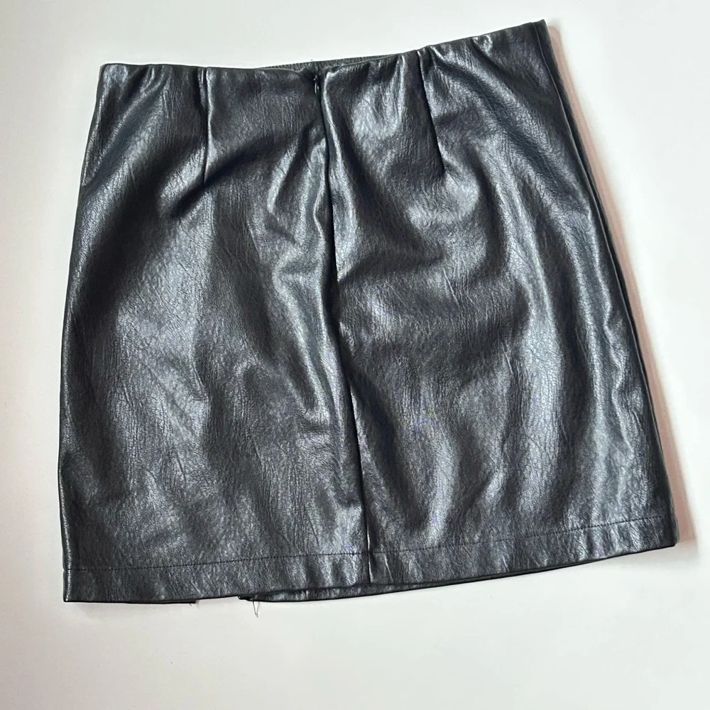 Wild Fable Gray Mini Pencil Skirt with Slit small (I) - Picture 3 of 4